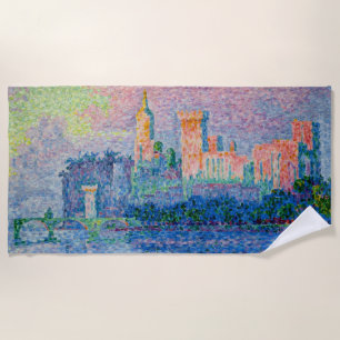 Paul Signac - Der Papstpalast, Avignon Strandtuch