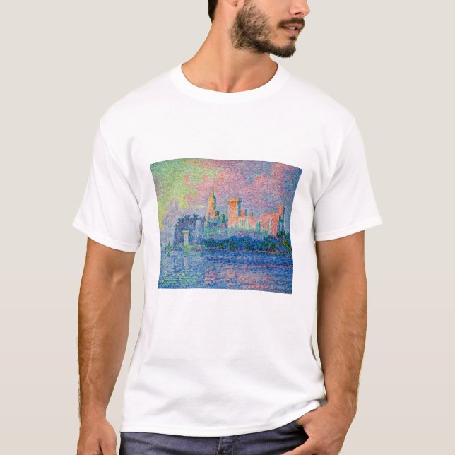Paul Signac - Der Papstpalast, Avignon T-Shirt (Vorderseite)