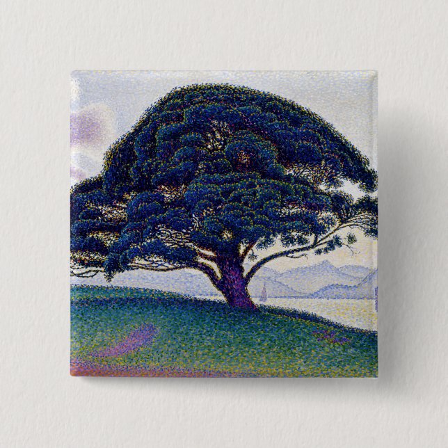 Paul Signac - Die Bonaventure-Kiefer Button (Vorderseite)