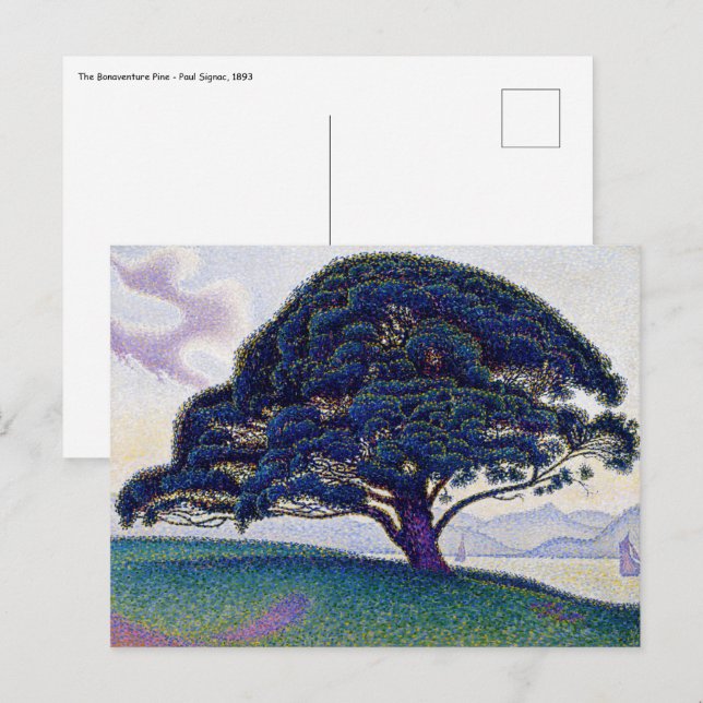 Paul Signac - Die Bonaventure-Kiefer Postkarte (Vorne/Hinten)