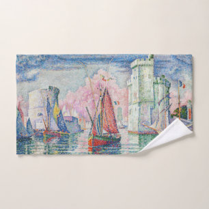 Paul Signac - Eingang des Hafens von La Rochelle Badhandtuch Set