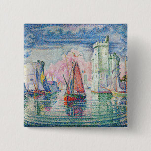 Paul Signac - Eingang des Hafens von La Rochelle Button