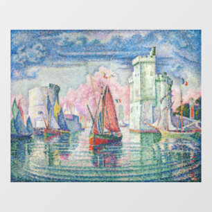 Paul Signac - Eingang des Hafens von La Rochelle Fensteraufkleber