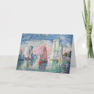 Paul Signac - Eingang des Hafens von La Rochelle Karte