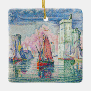 Paul Signac - Eingang des Hafens von La Rochelle Keramikornament