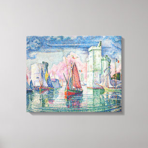 Paul Signac - Eingang des Hafens von La Rochelle Leinwanddruck