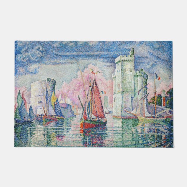 Paul Signac - Eintritt in den Hafen von La Rochell Fußmatte (Vorderseite)