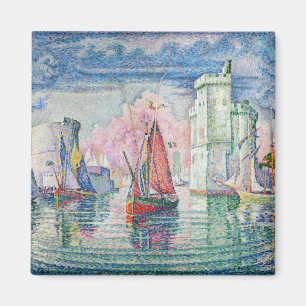 Paul Signac - Eintritt in den Hafen von La Rochell Magnet