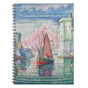 Paul Signac - Eintritt in den Hafen von La Rochell Notizblock