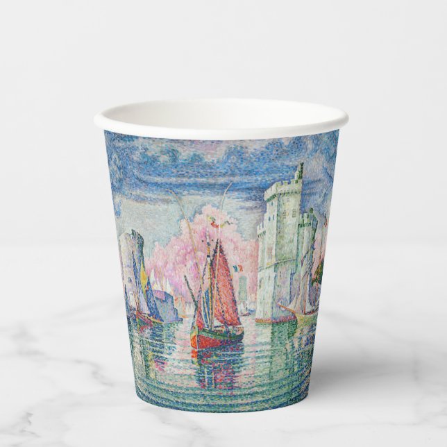 Paul Signac - Eintritt in den Hafen von La Rochell Pappbecher (Vorderseite)