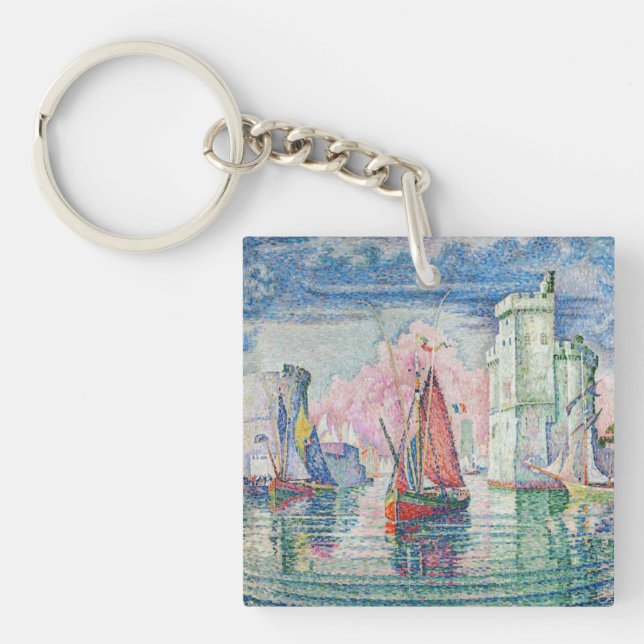 Paul Signac - Eintritt in den Hafen von La Rochell Schlüsselanhänger (Vorderseite)