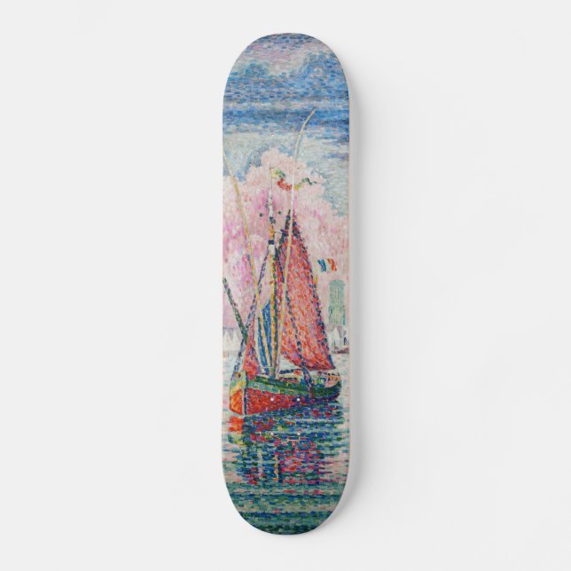 Paul Signac - Eintritt in den Hafen von La Rochell Skateboard (Vorderseite)