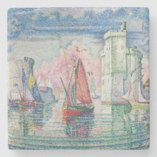 Paul Signac - Eintritt in den Hafen von La Rochell Steinuntersetzer