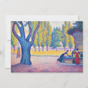 Paul Signac - Fountain des Lices, Saint-Tropez Einladung