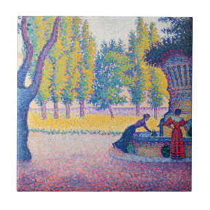 Paul Signac - Fountain des Lices, Saint-Tropez Fliese