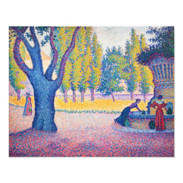 Paul Signac - Fountain des Lices, Saint-Tropez Fotodruck (Vorne)