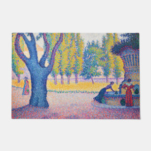 Paul Signac - Fountain des Lices, Saint-Tropez Fußmatte