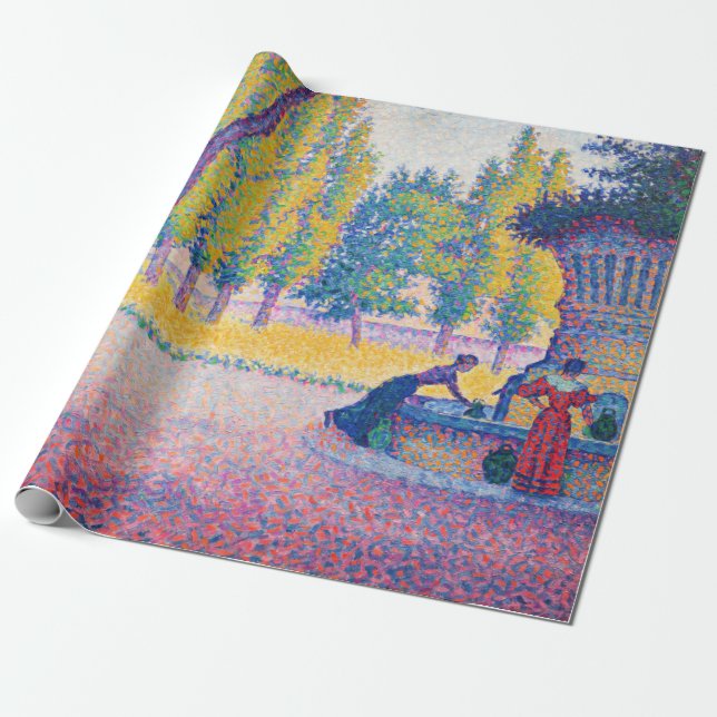 Paul Signac - Fountain des Lices, Saint-Tropez Geschenkpapier (Ungerollt)