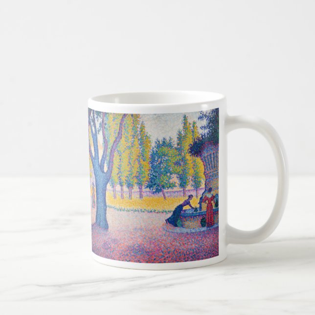 Paul Signac - Fountain des Lices, Saint-Tropez Kaffeetasse (Rechts)