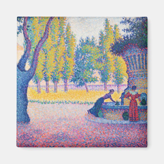 Paul Signac - Fountain des Lices, Saint-Tropez Magnet (Vorne)