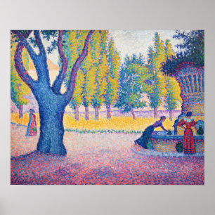 Paul Signac - Fountain des Lices, Saint-Tropez Poster