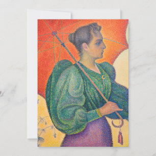 Paul Signac - Frau mit einem Sonnenschirm Dankeskarte