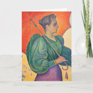 Paul Signac - Frau mit Sonnenschirm Karte