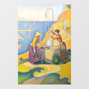 Paul Signac - Frauen am Brunnen Fensteraufkleber