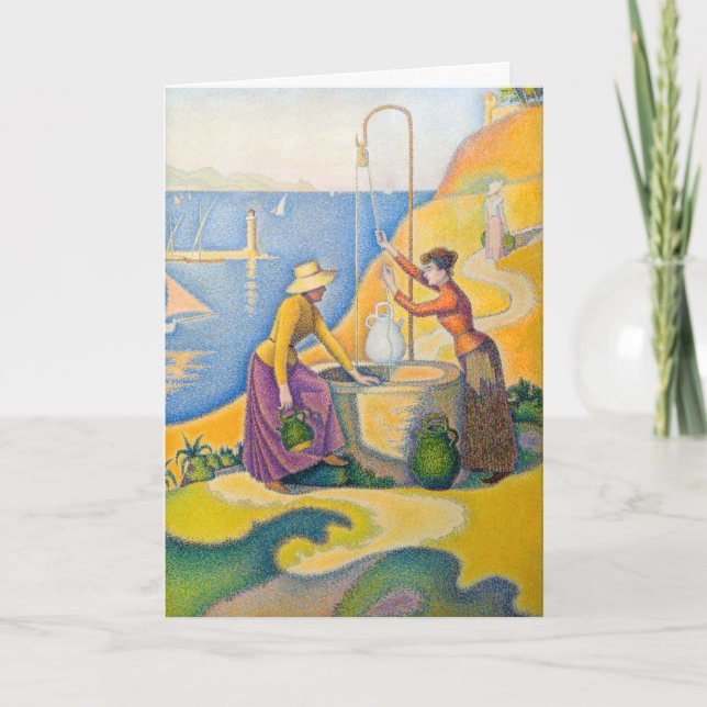 Paul Signac - Frauen am Brunnen Karte (Vorderseite)