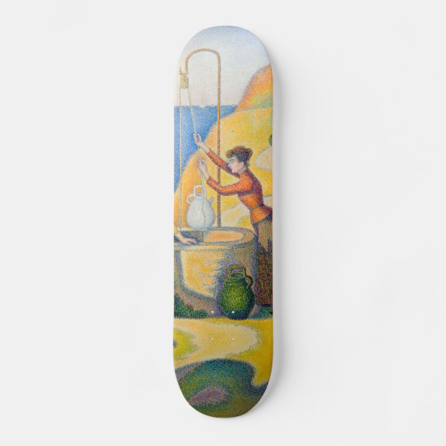 Paul Signac - Frauen am Brunnen Skateboard (Vorderseite)