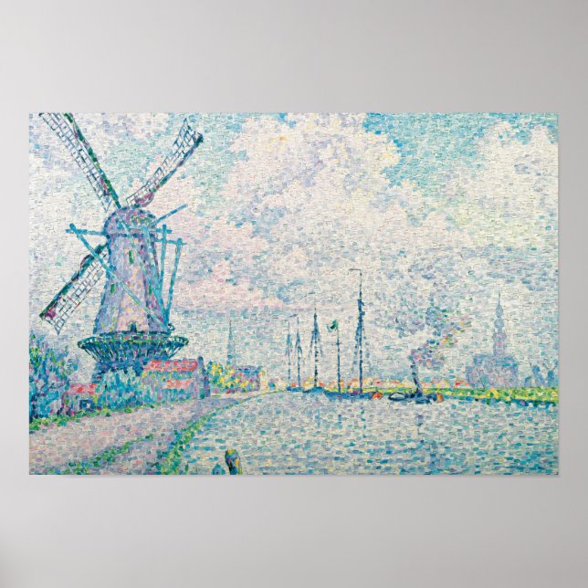 Paul Signac - Kanal von Overschie Poster (Vorne)