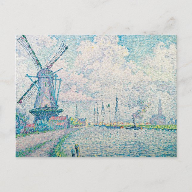 Paul Signac - Kanal von Overschie Postkarte (Vorderseite)