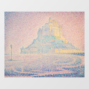 Paul Signac - Mont Saint Michel, Nebel und Sonne Fensteraufkleber