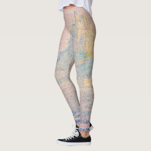 Paul Signac - Mont Saint Michel, Nebel und Sonne Leggings