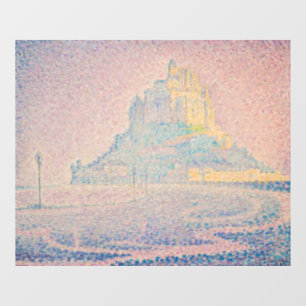 Paul Signac - Monte Saint Michel Fog und Sun Fensteraufkleber