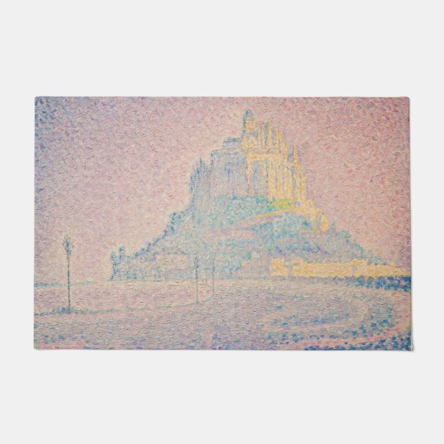 Paul Signac - Monte Saint Michel Fog und Sun Fußmatte (Vorderseite)