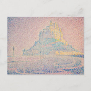 Paul Signac - Monte Saint Michel Fog und Sun Postkarte