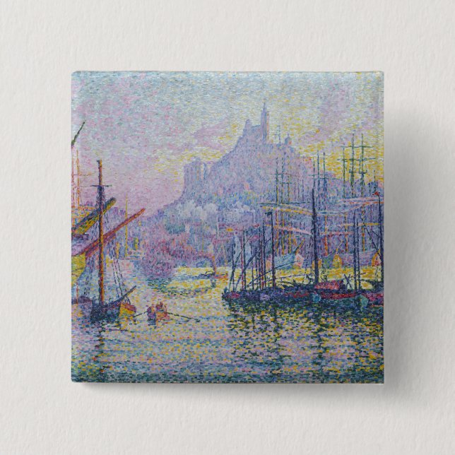 Paul Signac - Notre-Dame-de-la-Garde, Marseille Button (Vorderseite)