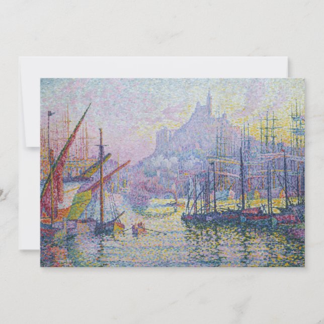 Paul Signac - Notre-Dame-de-la-Garde, Marseille Dankeskarte (Vorderseite)
