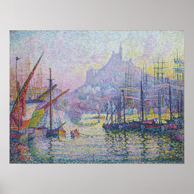 Paul Signac - Notre-Dame-de-la-Garde, Marseille Poster (Vorne)