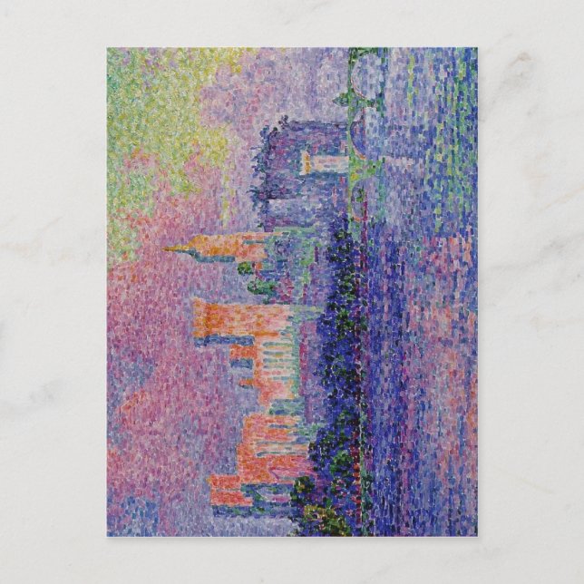 Paul Signac: Päpstliche Palace, Avignon, Paul 1900 Postkarte (Vorderseite)