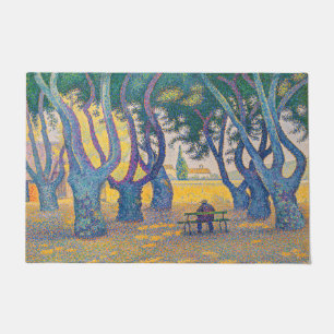 Paul Signac - Place des Lices, Saint-Tropez Fußmatte