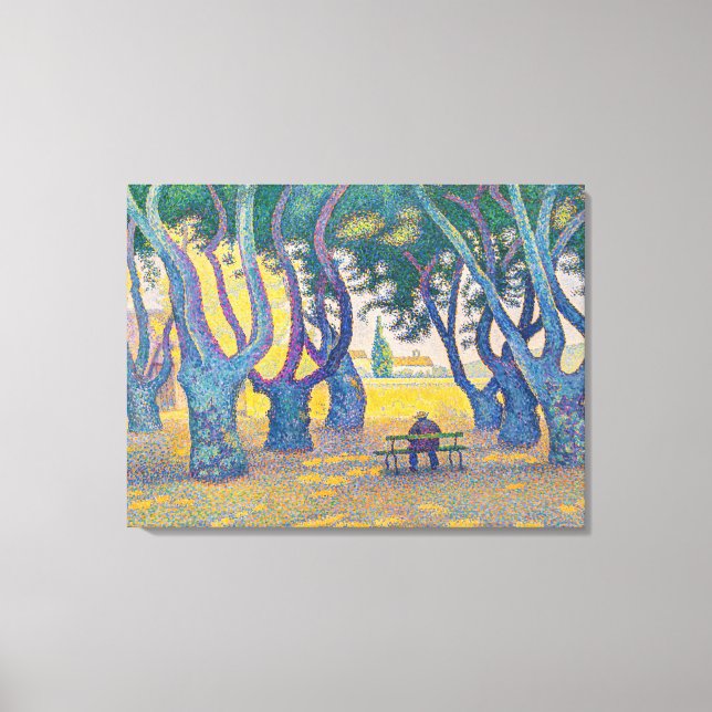 Paul Signac - Place des Lices, Saint-Tropez Leinwanddruck (Vorderseite)