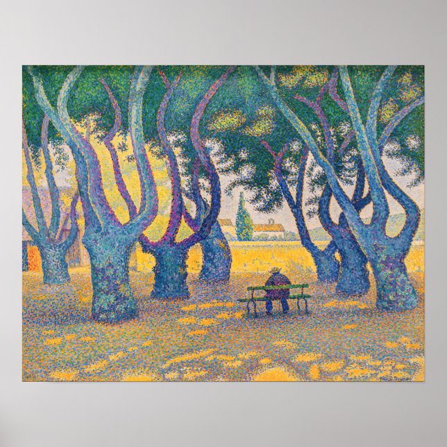 Paul Signac - Place des Lices, Saint-Tropez Poster (Vorne)