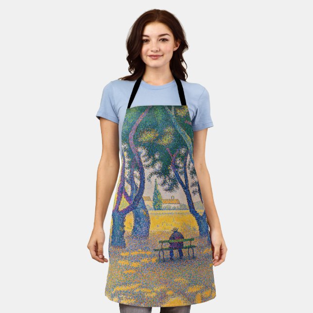 Paul Signac - Place des Lices, Saint-Tropez Schürze (Getragen)