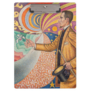 Paul Signac - Portrait von Felix Feneon, Opus 217 Klemmbrett