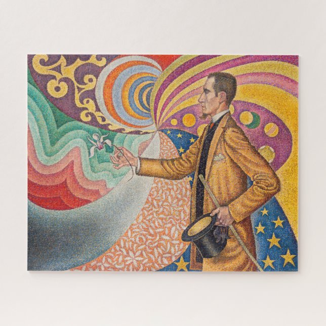 Paul Signac - Portrait von Felix Feneon, Opus 217 Puzzle (Horizontal)
