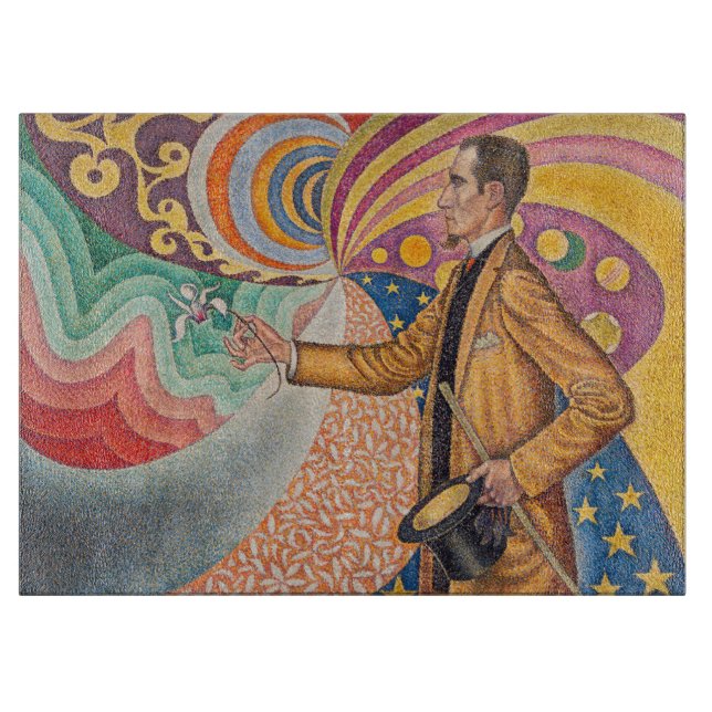 Paul Signac - Portrait von Felix Feneon, Opus 217 Schneidebrett (Vorderseite)