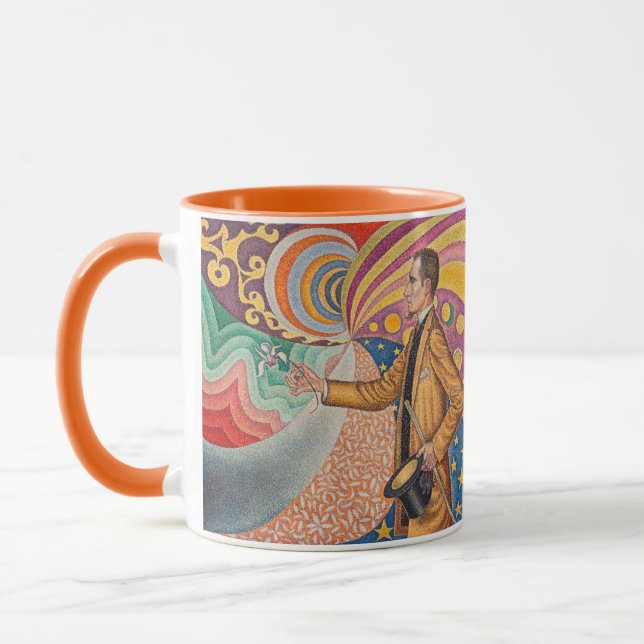 Paul Signac - Porträt von M Felix Feneon, Opus 217 Tasse (Links)