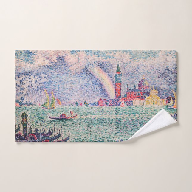 Paul Signac - Rainbow, Venedig Badhandtuch Set (Handtuch)